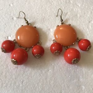 Lucite beads earring